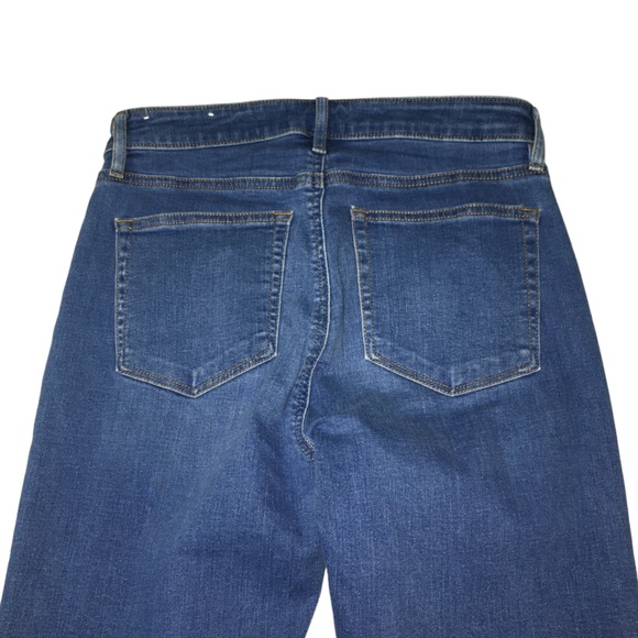 Loft Curvy Skinny Blue Distressed Hem Stretch Ankle Jeans - Women’s 6 - Picture 9 of 13